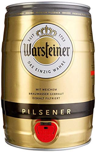 Warsteiner Pils – Barril de cervesa, 5 litros, no… 2021